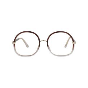 Chloé Round-Frame Injection Optical Frames Brown Womens